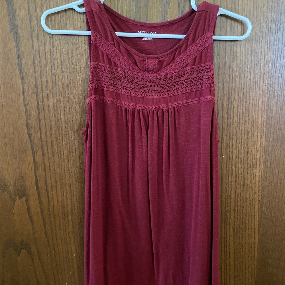 Merona Red Sleeveless Tank Top